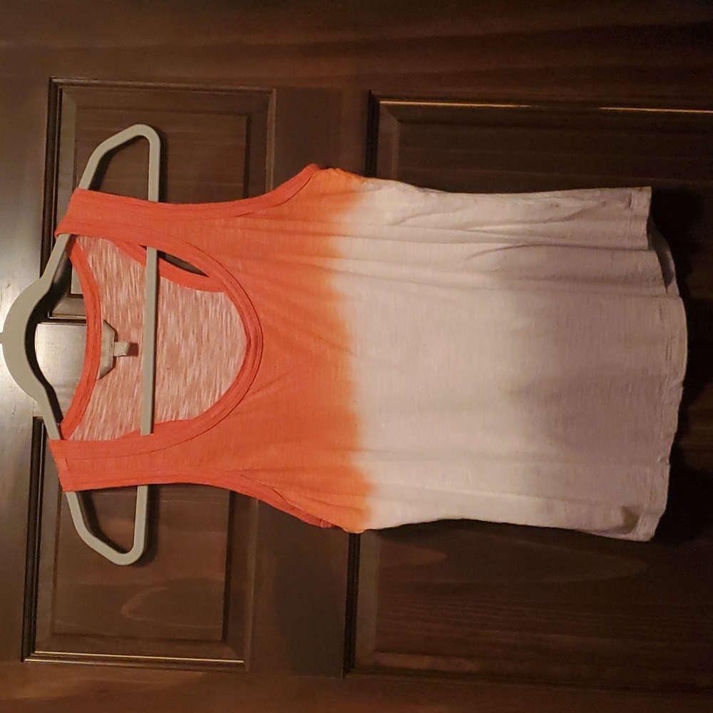Banana Republic small women's tank, peach/white/gray.